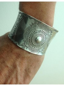 Hand crafted silver cuff